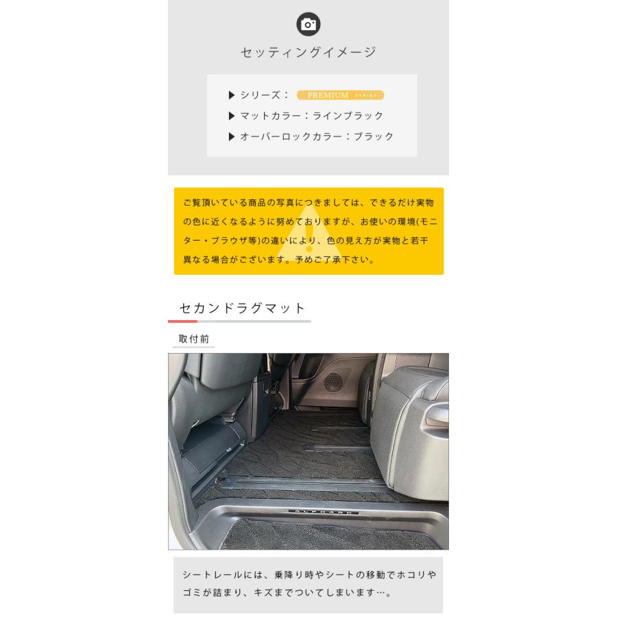 ヴェルファイア トヨタ 新型 アルファード 40系 ラグマット セット LX