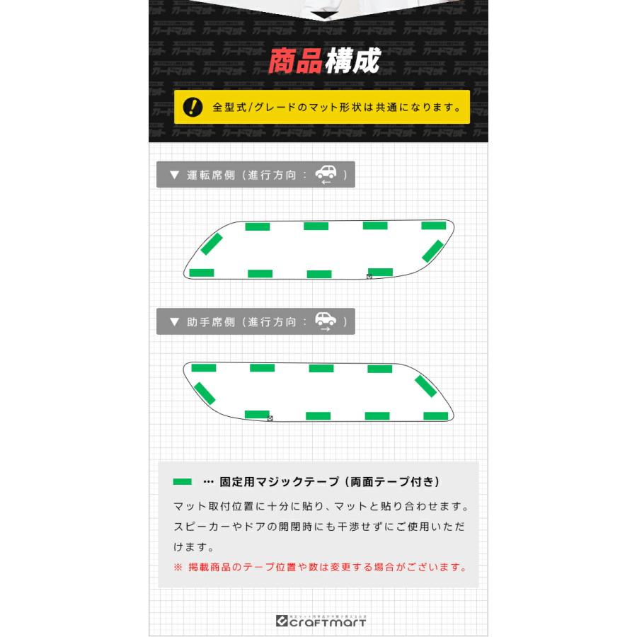 ハスラー スズキ MR52S MR92S ガードマット キックガード フロント