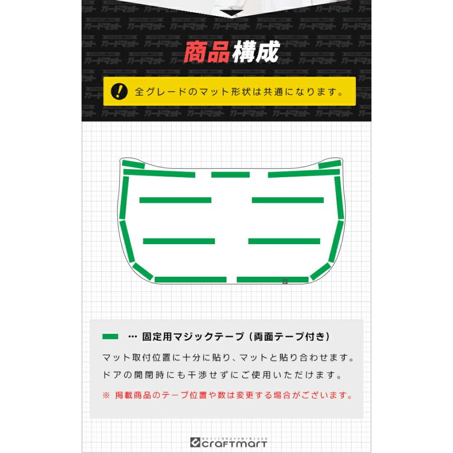 ヴォクシー トヨタ ノア 80系 ガードマット キックガード バック