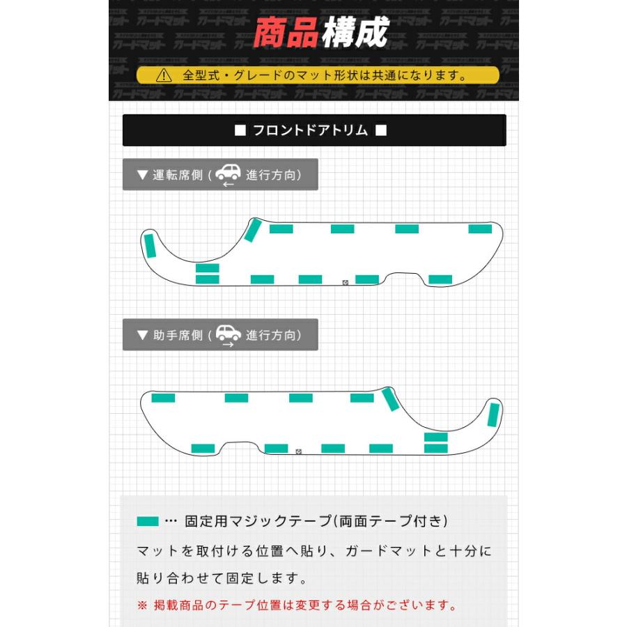 オーダーページ4/1～受付中止 トヨタ（TOYOTA） ランドクルーザー250 7人乗り ガードマット キック