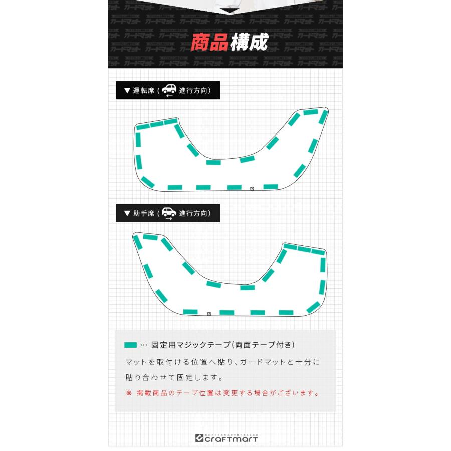 マツダ（Mazda） CX-80 KL系 ガードマット キックガード フロント
