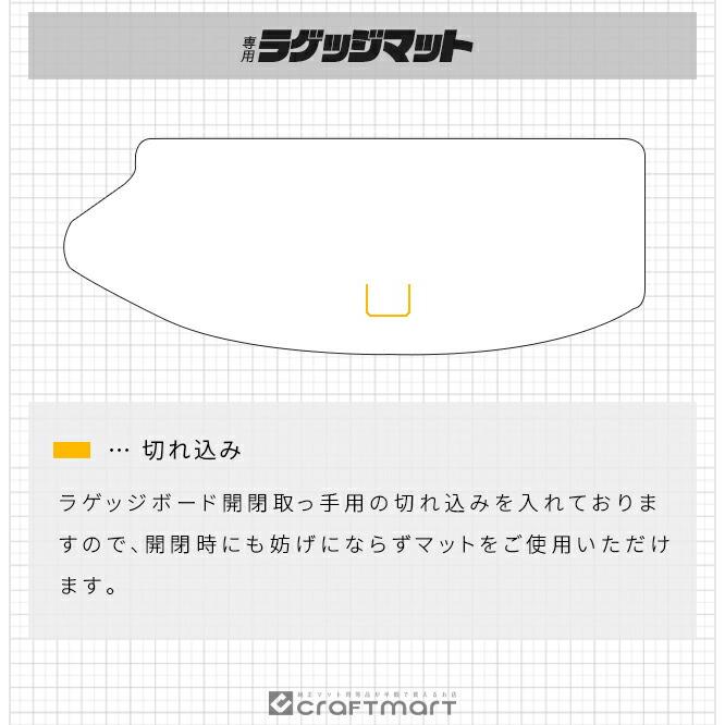 マツダ（Mazda） CX-80 フロアマット サードシート背面用 ラゲッジ