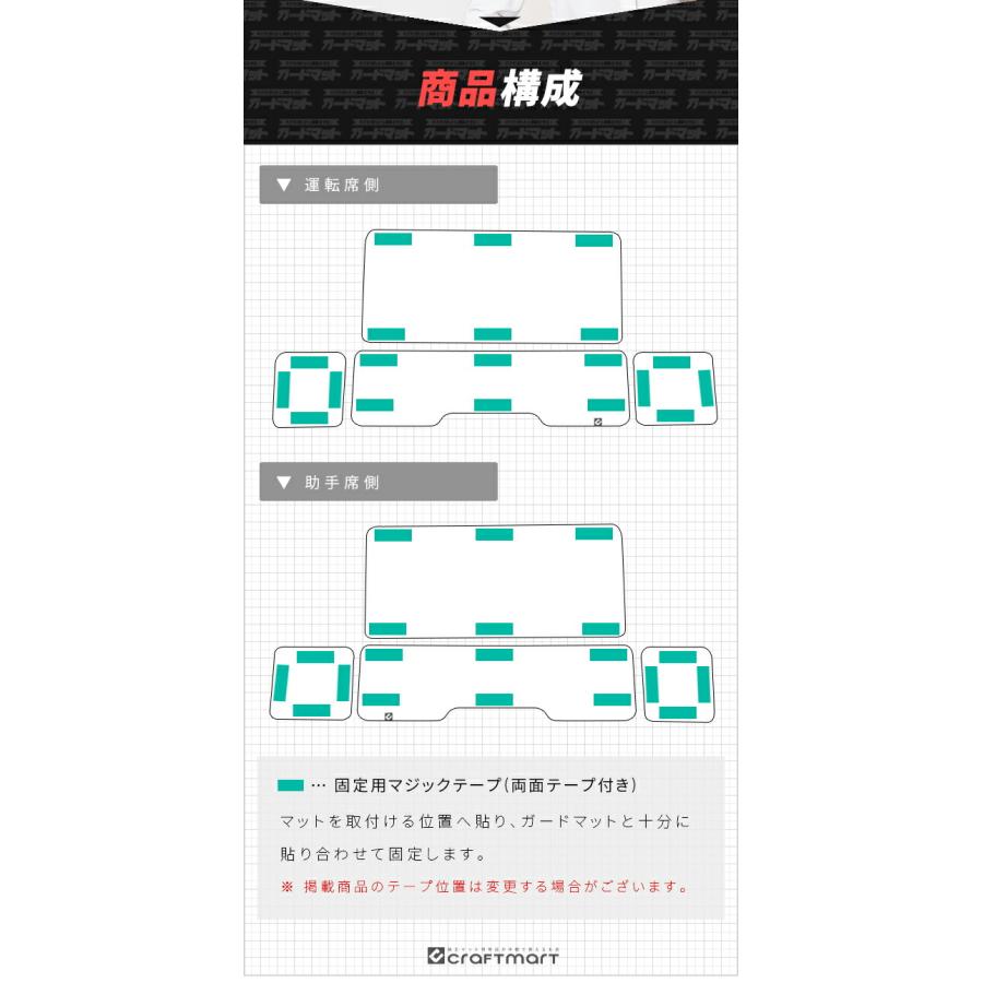 トヨタ 新型 アルファード 40系 ガードマット キックガード スライドトレイ式足元用 8枚組 アクセサリー パーツ ドレスアップ 車用品 内装 カスタム キズ防止