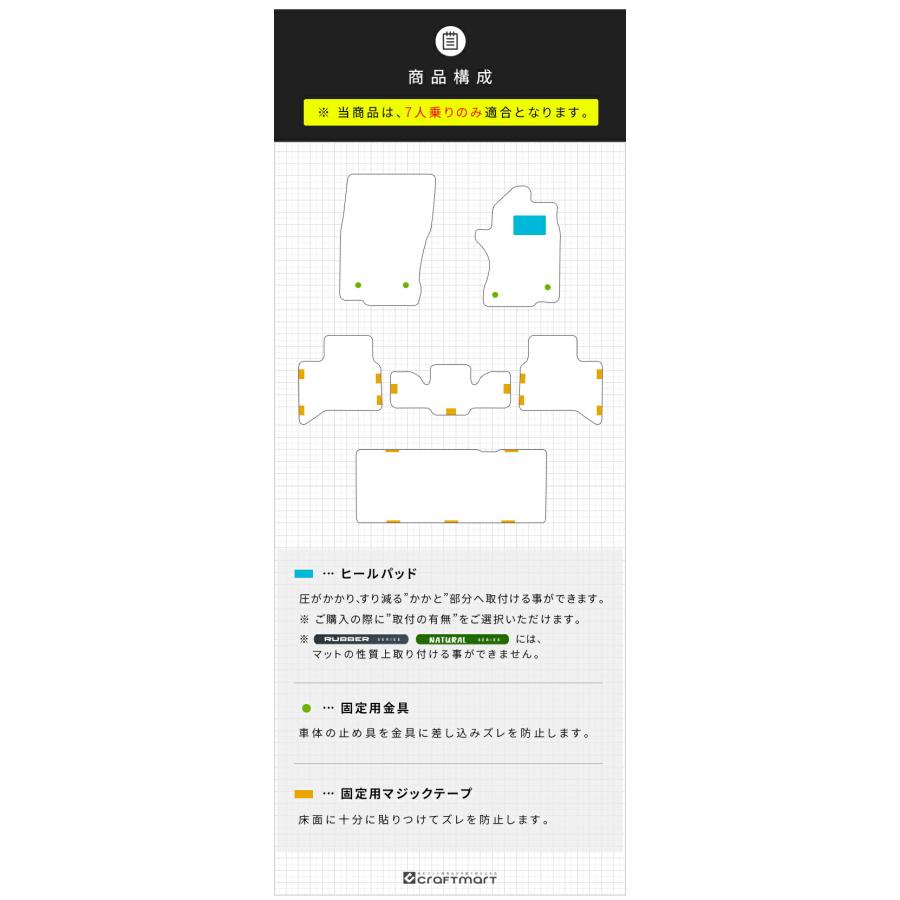 レクサス（LEXUS） GX フロアマット DXシリーズ 7人乗り 専用