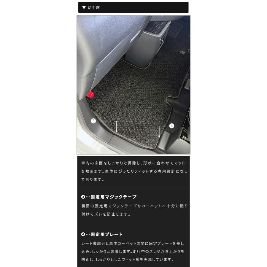 三菱デリカミニ　前期型　ユアーズ　３Dラバーフロアマット　前後セット 三菱（MITSUBISHI） デリカミニ フロアマット ラバーシリーズ BA系