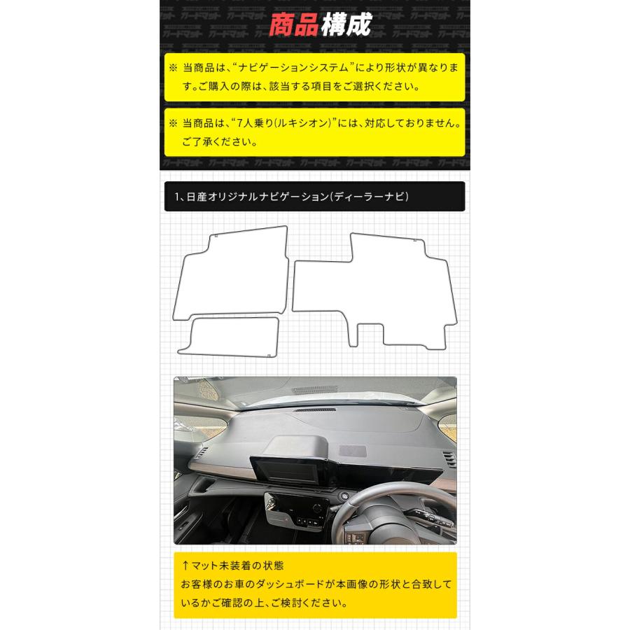 セレナ 日産 C28 ガードマット ダッシュボードマット e-POWER e-4ORCE