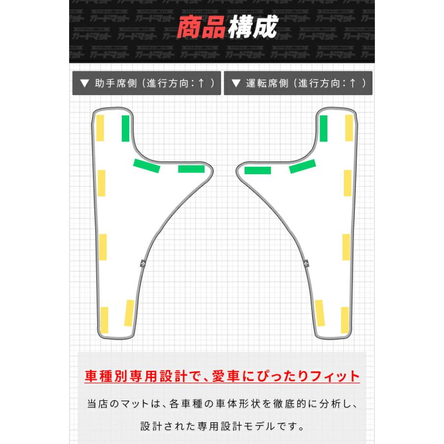 フォレスター スバル ガードマット 後席用ステップ 2枚組 SL系 専用