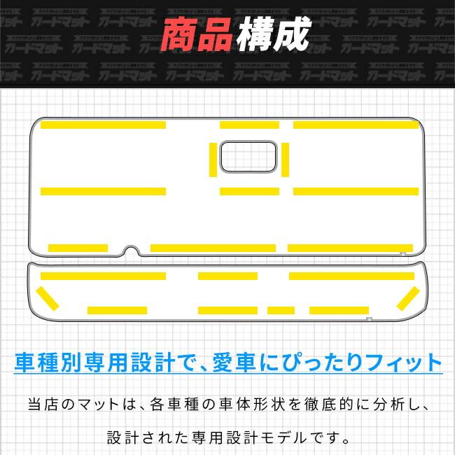 ハイエース200系 ワイド バックドア内張り バックドアトリムカバー