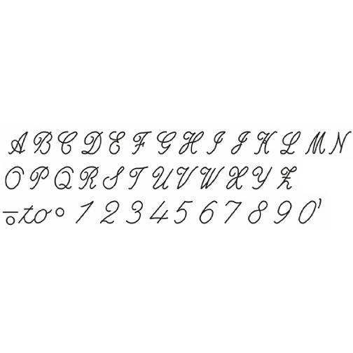 Harp（ハープ） 指輪彫刻機用 文字原盤 #1700-5 : クラフトショップ