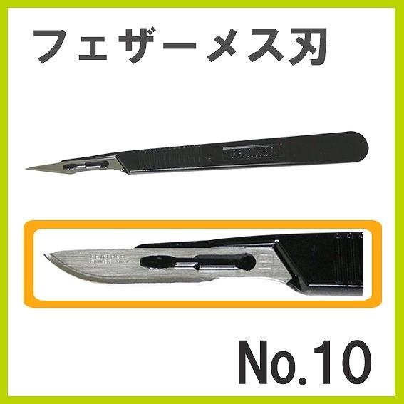 フェザー メス刃 No.10 1P入 黒グリップ : クラフトショップnavi