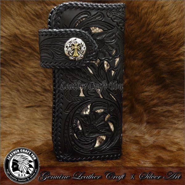 コンチョ/シルバー/ブラス/真鍮/レザーウォレット/革財布などの