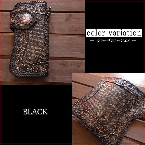 レザークラフト優 レザーウォレット/財布/長財布/革財布/カービング