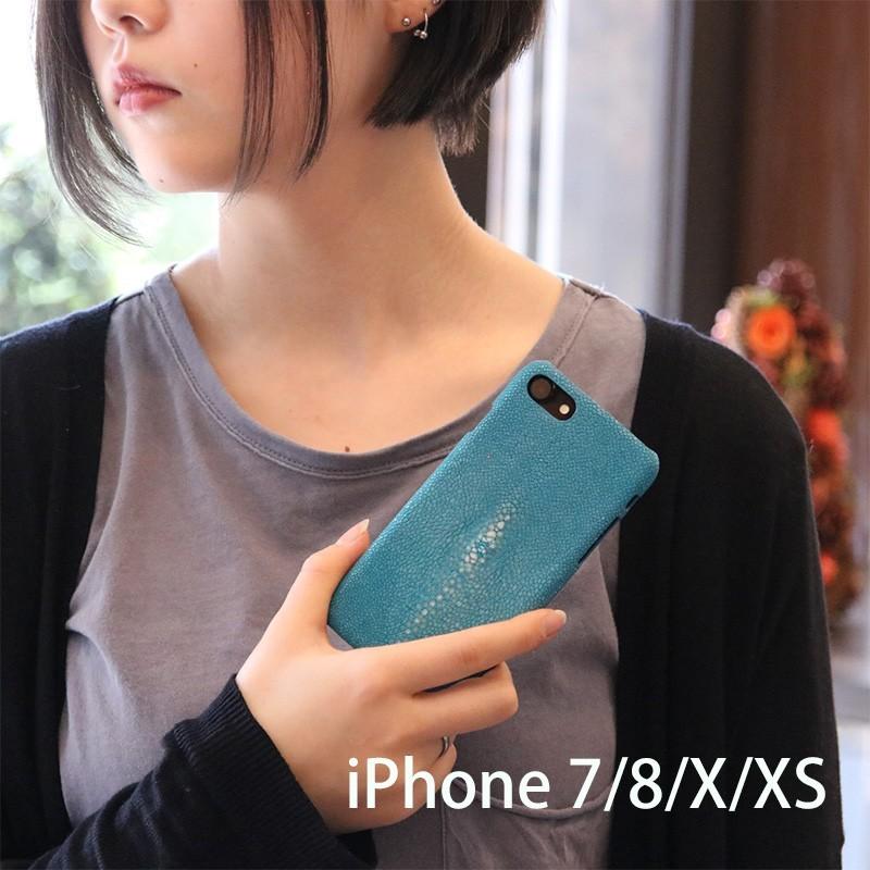 iPhone 7/8/X/XS 対応 本革 エイ革 スティングレイ ガルーシャ iPhone 7/8/X/XS 対応 本革 エイ革 スティングレイ ガルーシャ