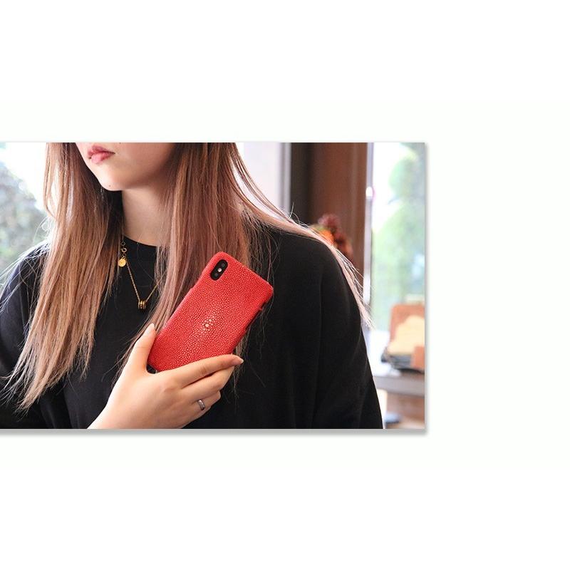 iPhone 7/8/X/XS 対応 本革 エイ革 スティングレイ ガルーシャ iPhone 7/8/X/XS 対応 本革 エイ革 スティングレイ ガルーシャ