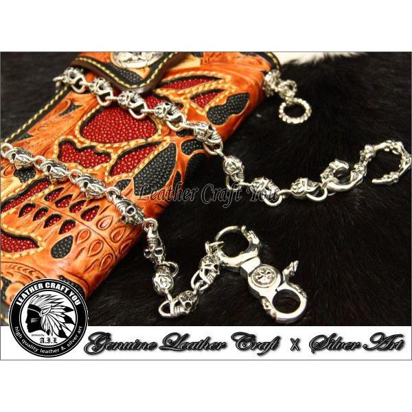 シルバーウォレットチェーン/革財布・レザーウォレットと相性