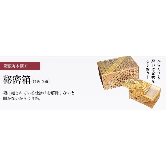箱根寄木細工 秘密箱(からくり箱)54回仕掛け(難関)6寸 箱根寄木細工 秘密箱(からくり箱)54回仕掛け(難関)6寸
