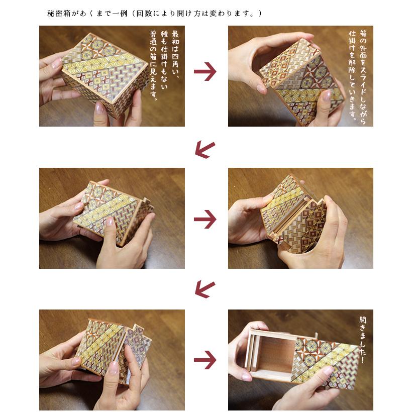 箱根寄木細工 秘密箱 21回 富士山・椿 5寸(からくり箱 箱根寄木細工 秘密箱 21回 富士山・椿 5寸(からくり箱