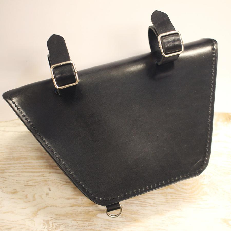 SR400・SR500用レザーサイドバッグ 黒 : crafta shopヤフー店 - 通販