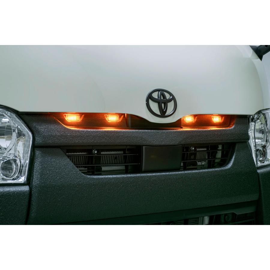 200系ハイエース 標準ボディ用 4型～6型 グリル LEDマーカー付 200系ハイエース 標準ボディ用 4型～6型 グリル LEDマーカー付