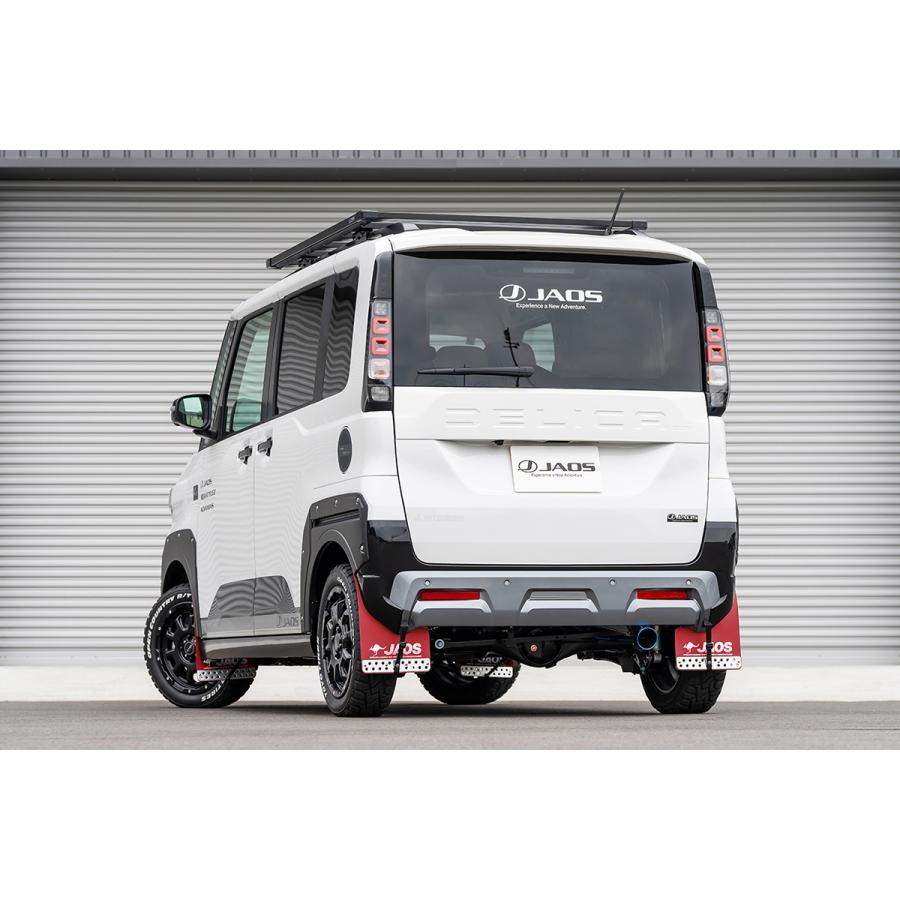 JAOS：BA#A型デリカミニ』マッドガードIII リヤセット レッド