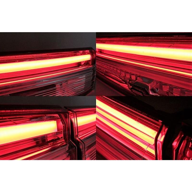 LED CF】新型デリカD5 リヤガーニッシュレンズ アクリル点灯加工
