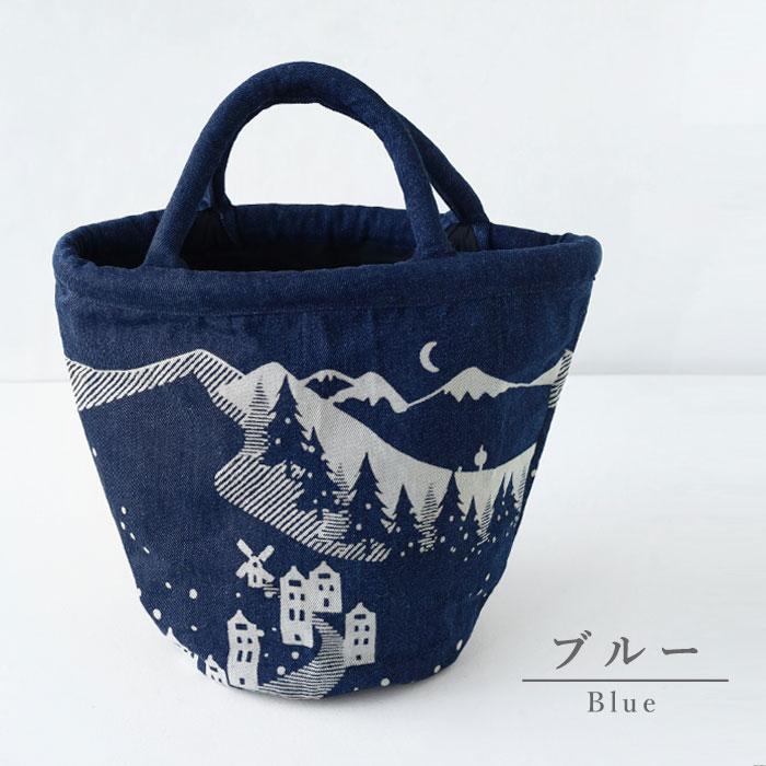 ENA KUAM (エナクアム) 雪山 デニム 抜染 バッグ / ネパール