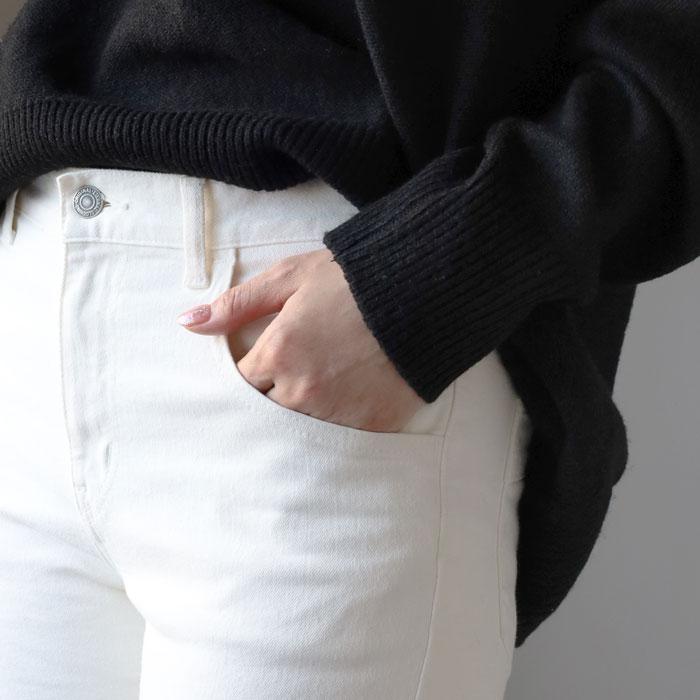 ✨美品✨DEEP BLUE テーパードホワイトデニム DEEP BLUE BLUE(ディープブルー) 10オンス ストレッチ デニム