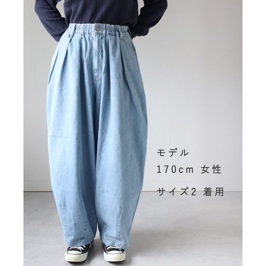 ハーベスティ　パンツ　サイズ2 HARVESTY（ハーベスティ） 10oz デニムサーカスパンツ ライトブルー