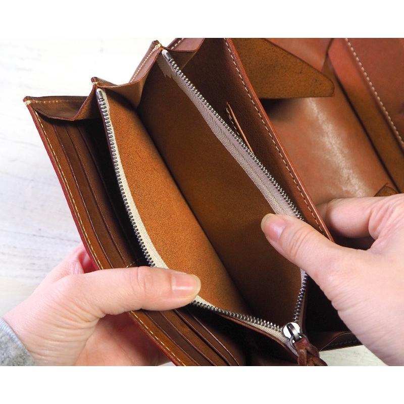 ANNAK(アナック) 栃木レザー ギャルソンロングウォレット　グリーン本革 annak ANNAK(アナック) 栃木レザー ギャルソンロングウォレット