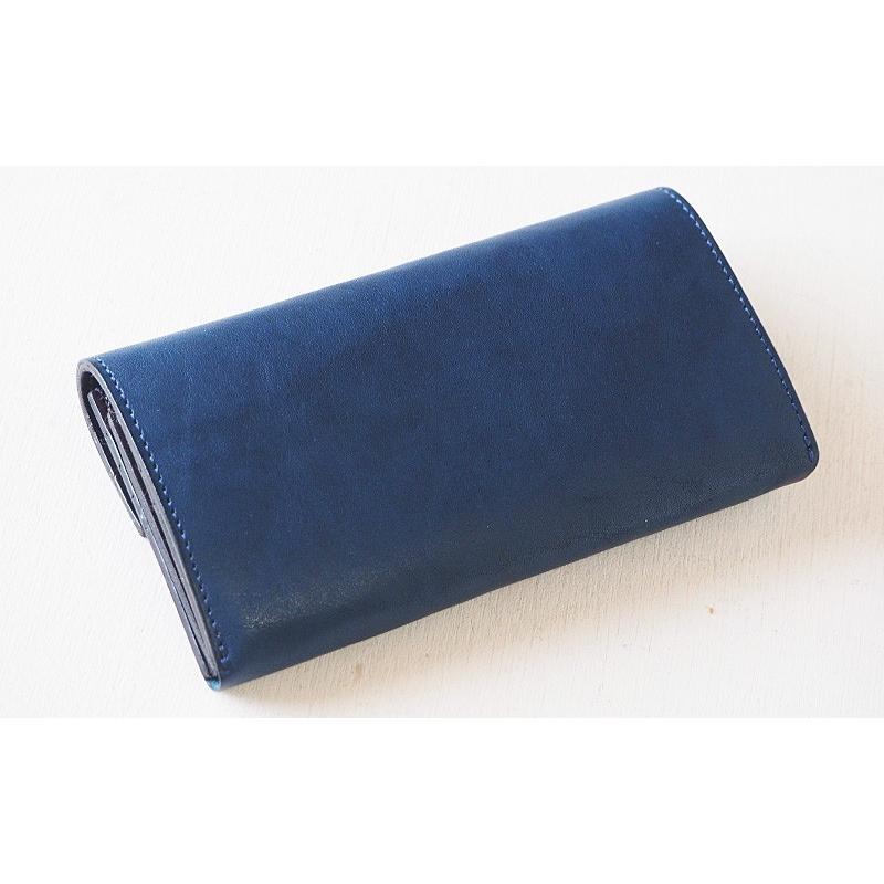 イントロダクション◆ギャルソン 長財布 ネイビー◆未使用 annak ANNAK(アナック) 栃木レザー ギャルソンロングウォレット