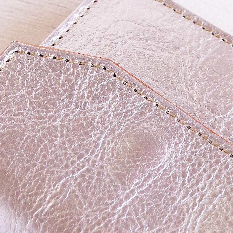 annak（アナック） コンパクト二つ折り ギャルソンウォレット ピンク