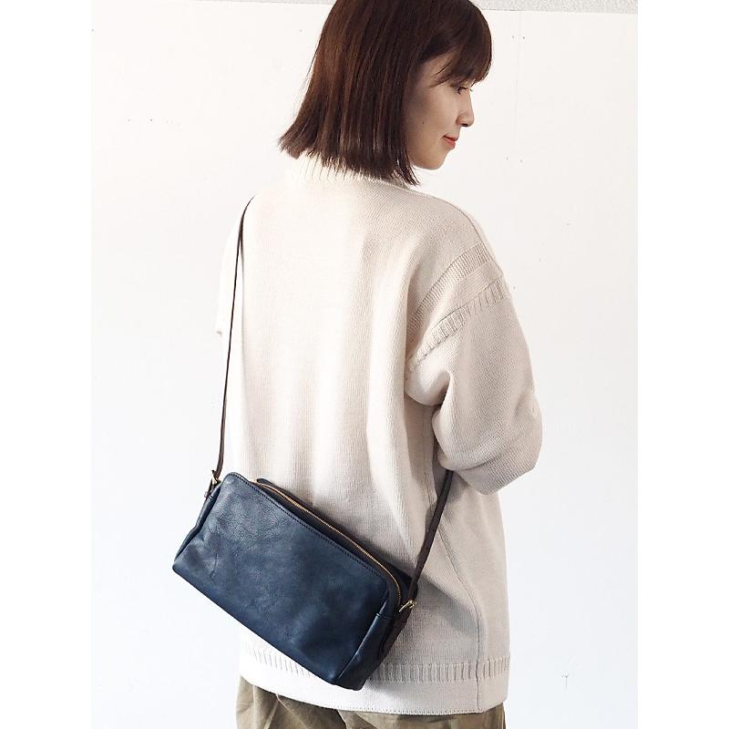annak（アナック） あおりポケット付きショルダーバッグ 栃木レザー