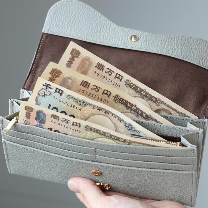 aoneco（アオネコ） 本革 ロングウォレット レディース メンズ / 保護
