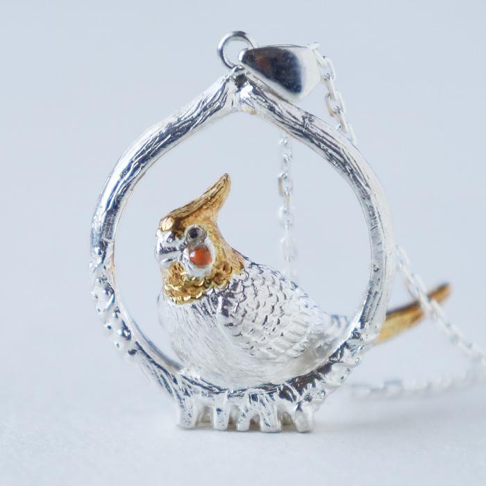 naturama(ナチュラマ) オカメインコ ペンダント シルバー925 AramaRoots(アラマルーツ) 加藤心姿 ハンドメイド アクセサリー ブランド ネックレス | ブランド登録なし | 04