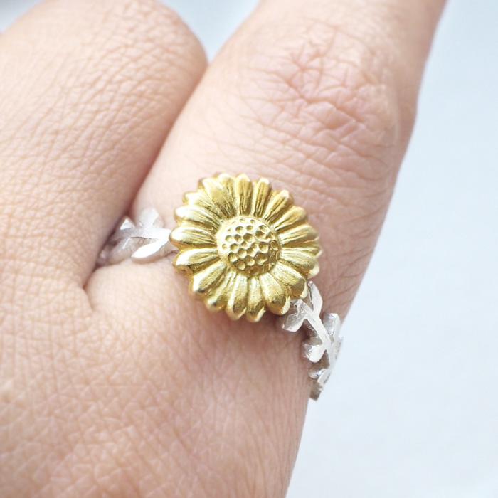 naturama(ナチュラマ) デイジーリング シルバー925 真鍮