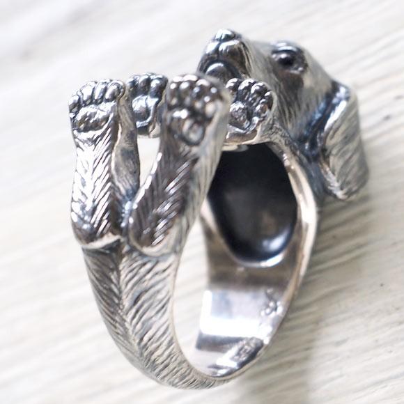 naturama(ナチュラマ) 犬リング ミニチュアダックスフンド シルバー