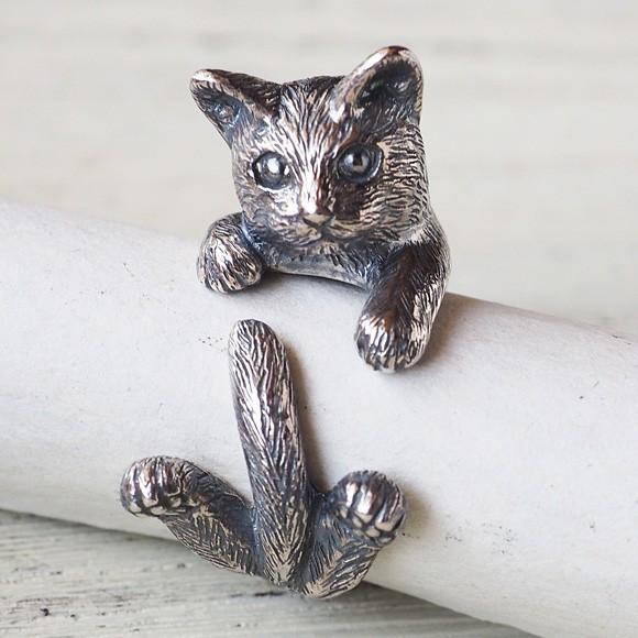 naturama(ナチュラマ) 猫リング グリ シルバー / アラマルーツ