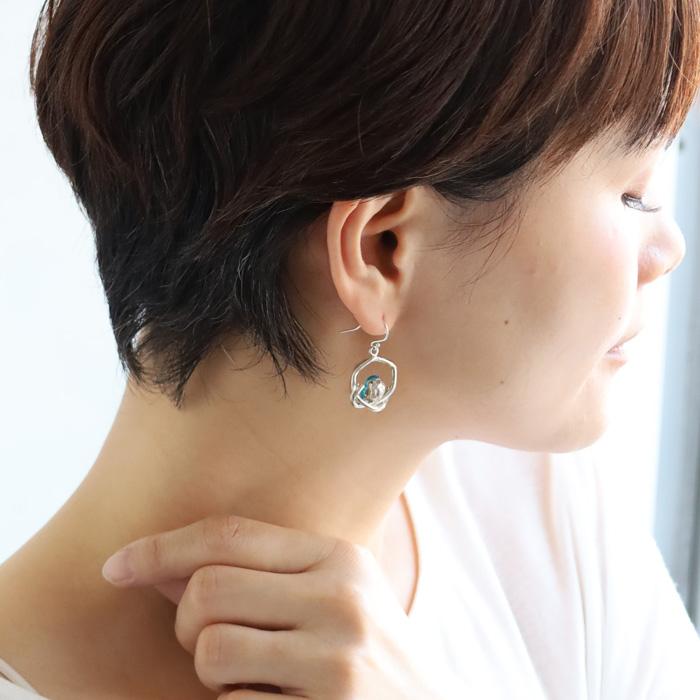 naturama(ナチュラマ) ルリビタキ ピアス シルバー925 片耳 