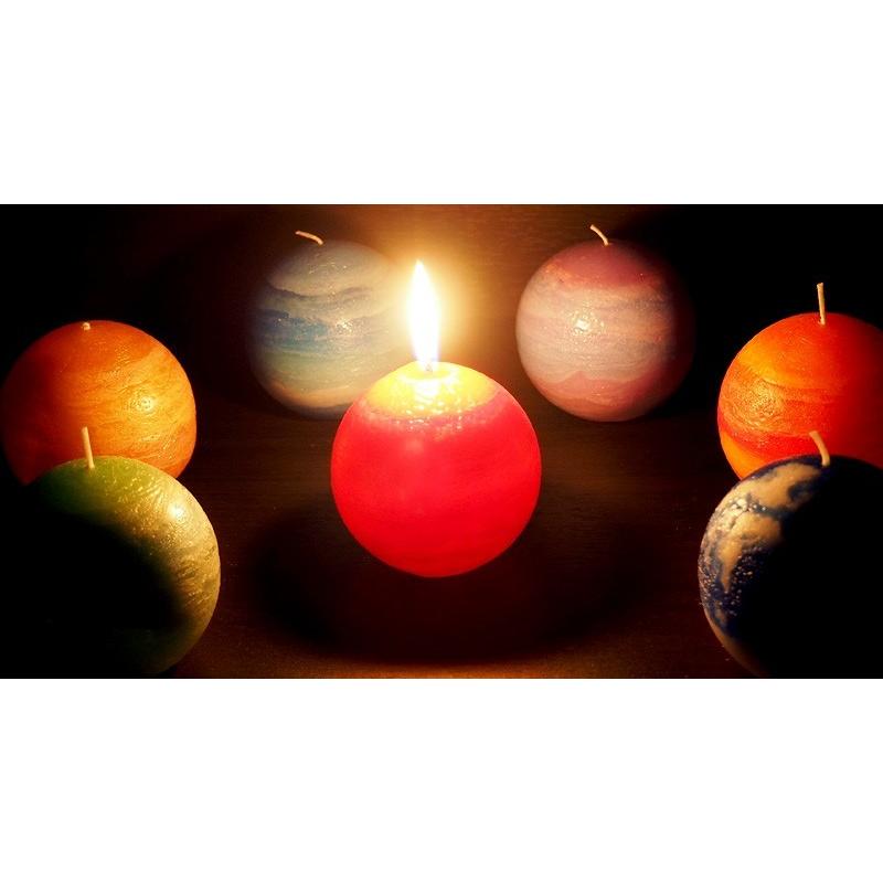 キャンドル 惑星 ハンドメイド 作家物 0411037f3c7b142418c65717215e07