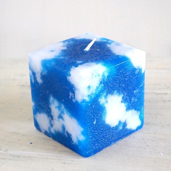 biancabianca(ビアンカビアンカ) 空キャンドル ブルー×ホワイト