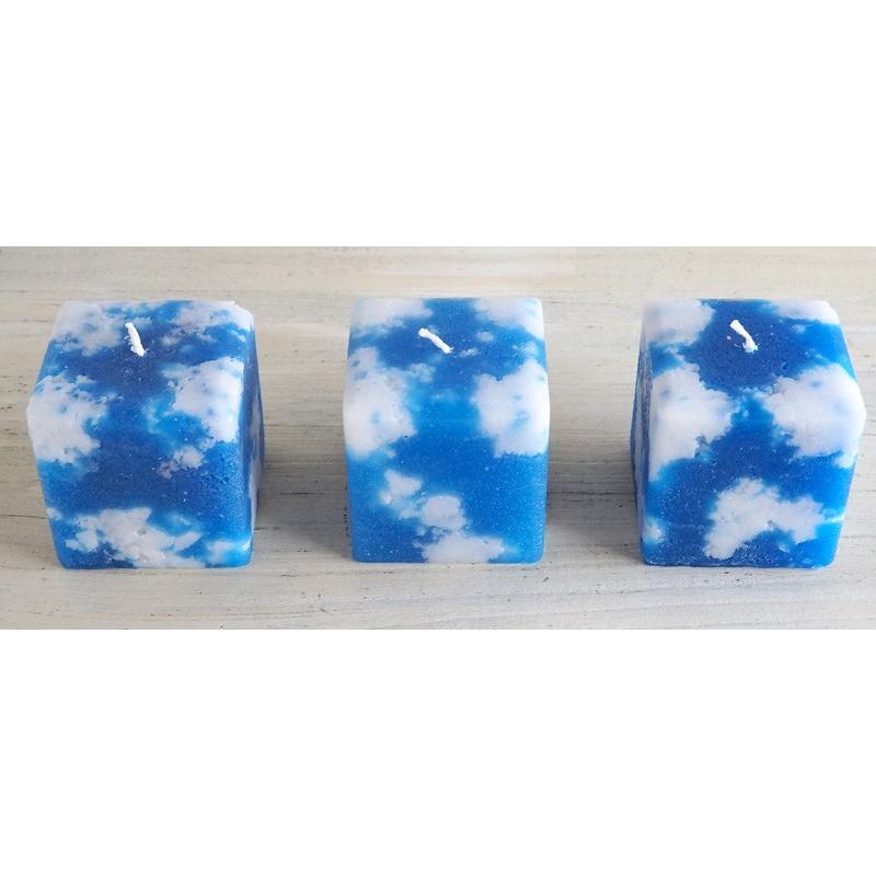 biancabianca(ビアンカビアンカ) 空キャンドル ブルー×ホワイト