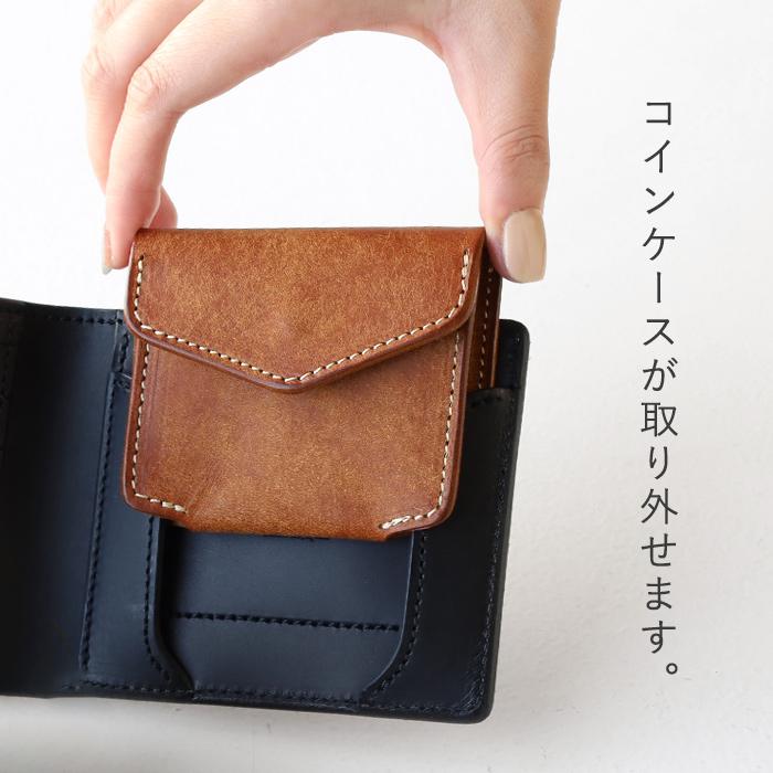 cramp（クランプ） プエブロレザー 着脱コインケース 二つ折り財布