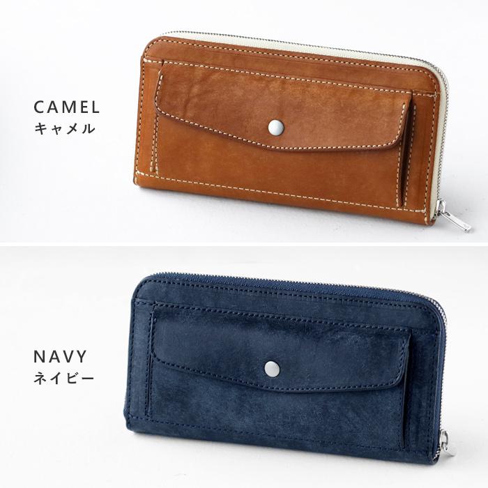 cramp（クランプ） プエブロレザー ロングウォレット 長財布 ラウンド