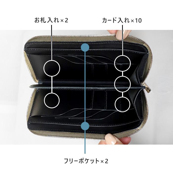 cramp（クランプ） プエブロレザー ロングウォレット 長財布 ラウンド