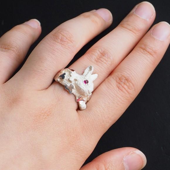 DECOvienya（デコヴィーニャ） 手作りアクセサリー 子ウサギと