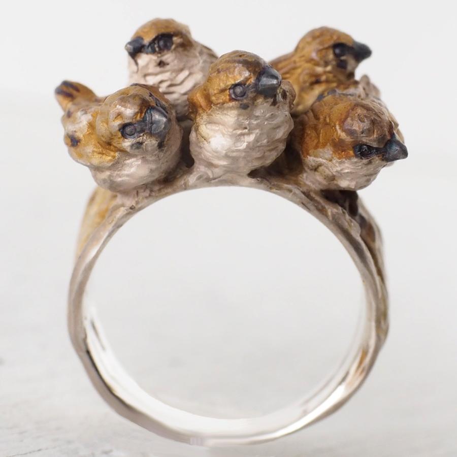 DECO vienya デコヴィーニャ おしくらスズメリング 手作りアクセサリー DECOvienya（デコヴィーニャ） おしくらスズメ