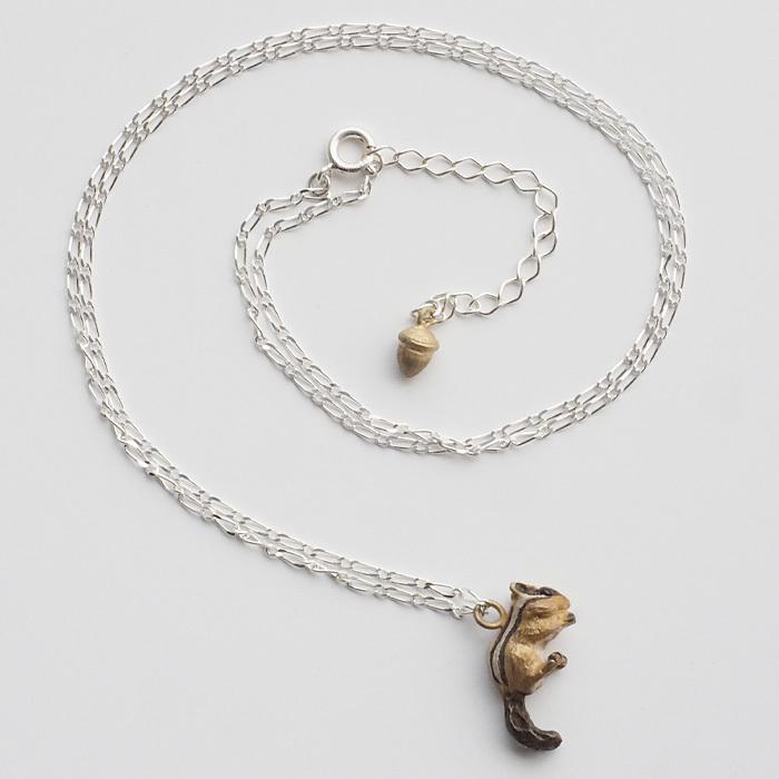 DECOvienya（デコヴィーニャ）お座りシマリスペンダント シルバー925