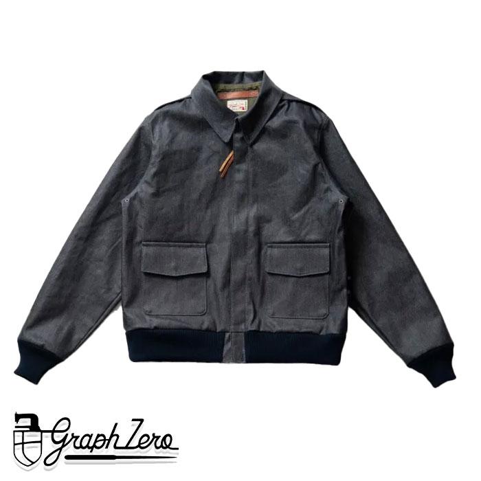 グラフゼロ　コーティングデニムジャケット graphzero（グラフゼロ） 11oz コーティングデニム A-2 フライト