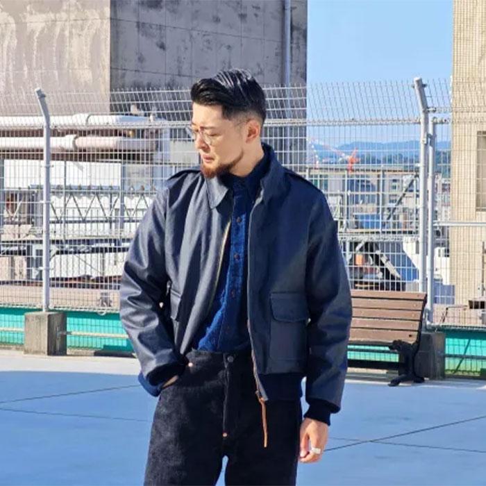 graphzero（グラフゼロ） 11oz コーティングデニム A-2 フライト