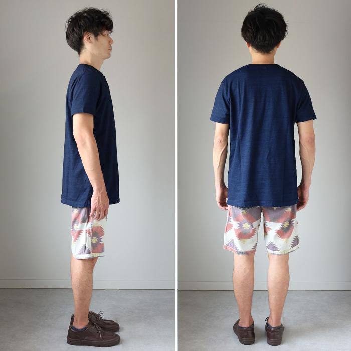 graphzero（グラフゼロ） インディゴ ヘンリーネック Tシャツ 半袖